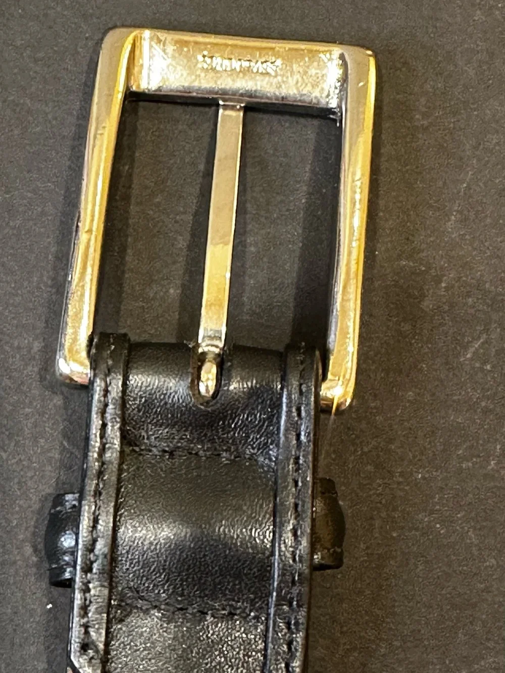 VTG 1980s-90s Johnston & Murphy High-End Black Leather Dress Belt 40
